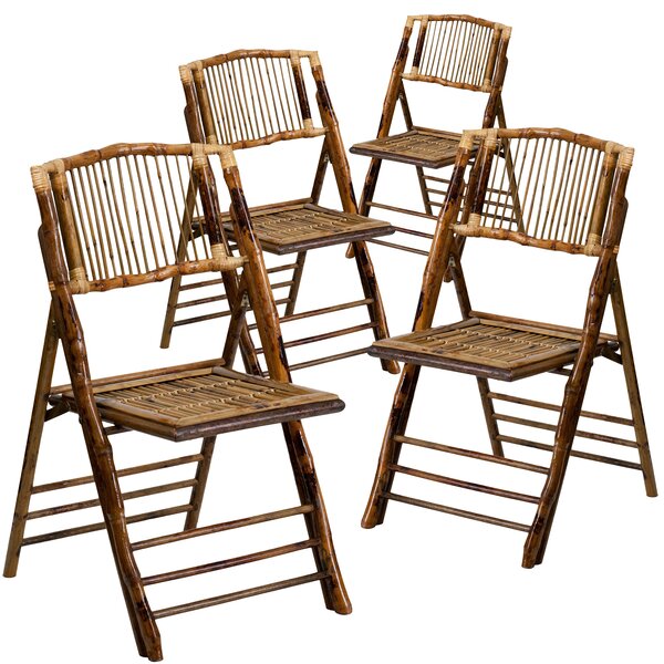 Flash Furniture American Champion Wood Folding Chair & Reviews | Wayfair